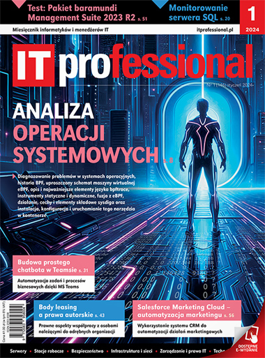 IT Professional : miesięcznik informatyków i menedżerów IT - okładka czasopisma