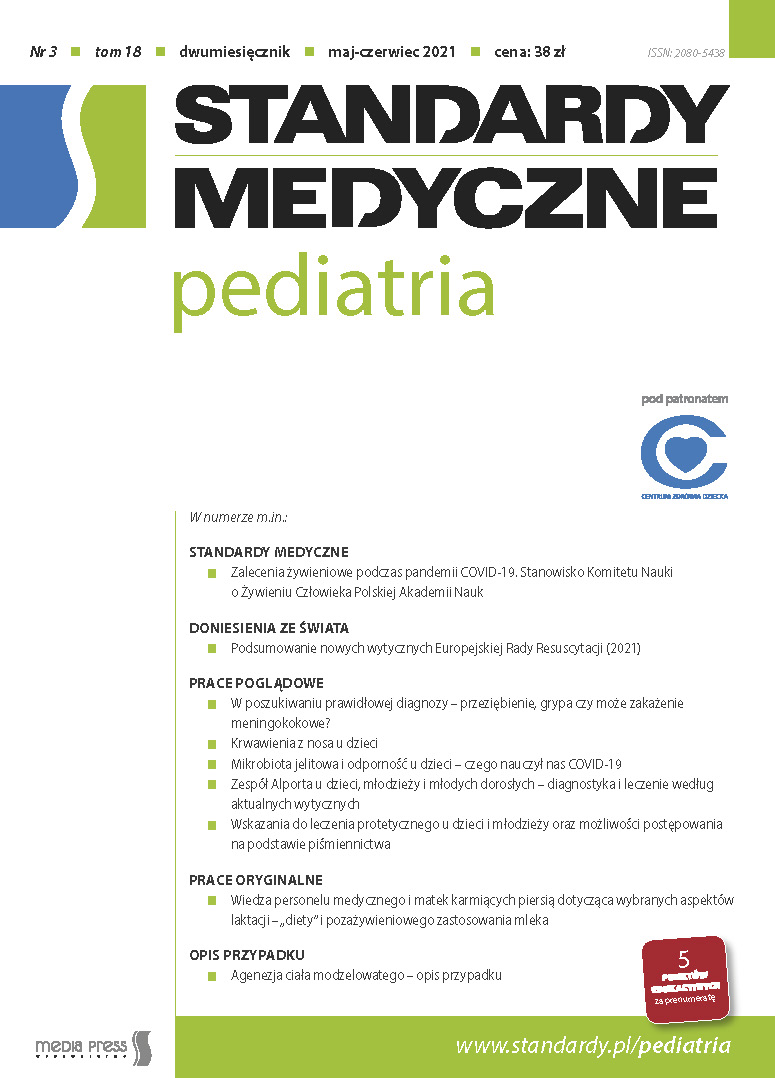 Standardy Medyczne. Pediatria - okładka czasopisma